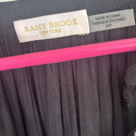 Ramy Brook Black Silk and Studded Blouse S - Picture 4 of 5